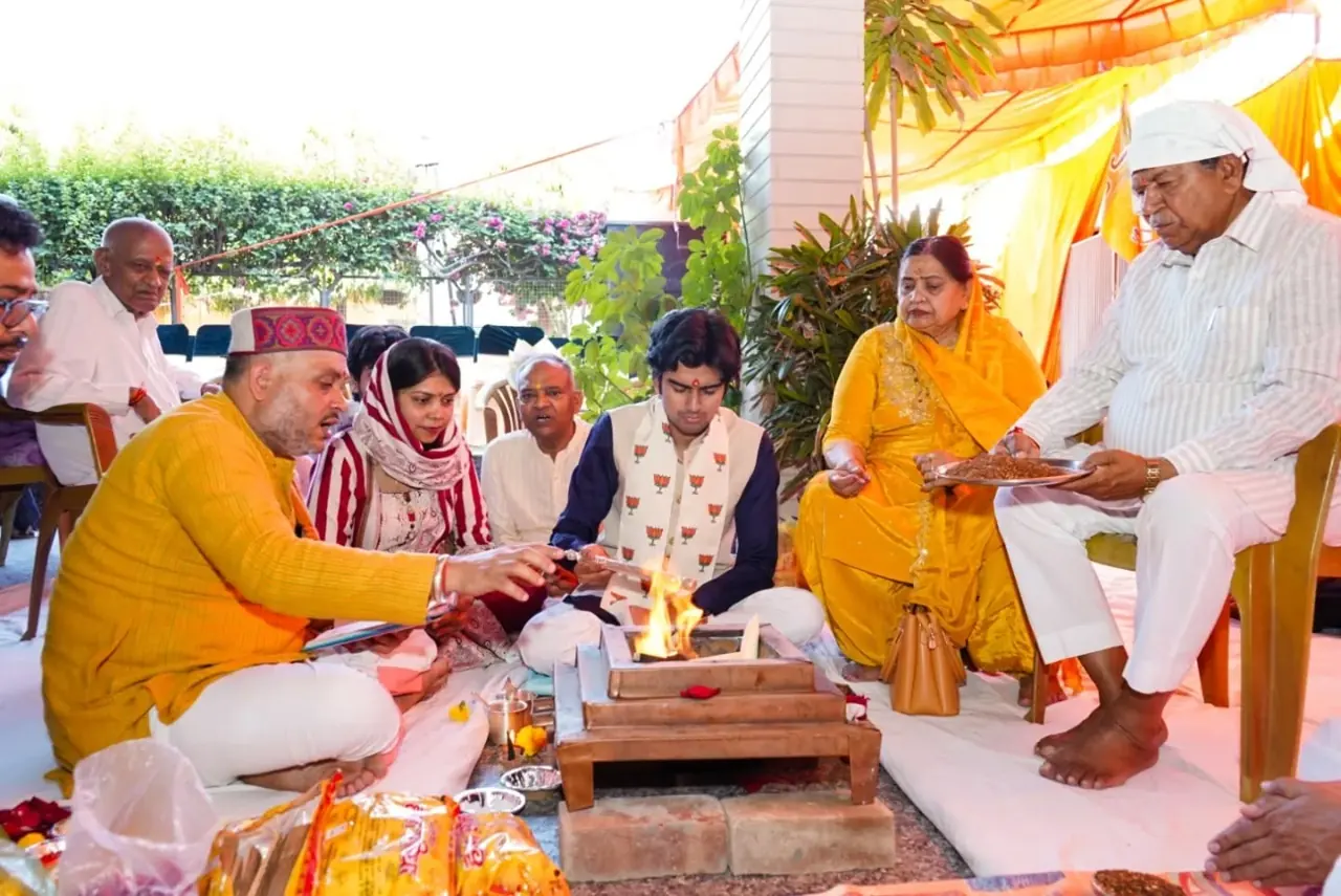Parth Gupta Marks His Birthday With a Hawan in Ward 6, Panchkula — photo 3