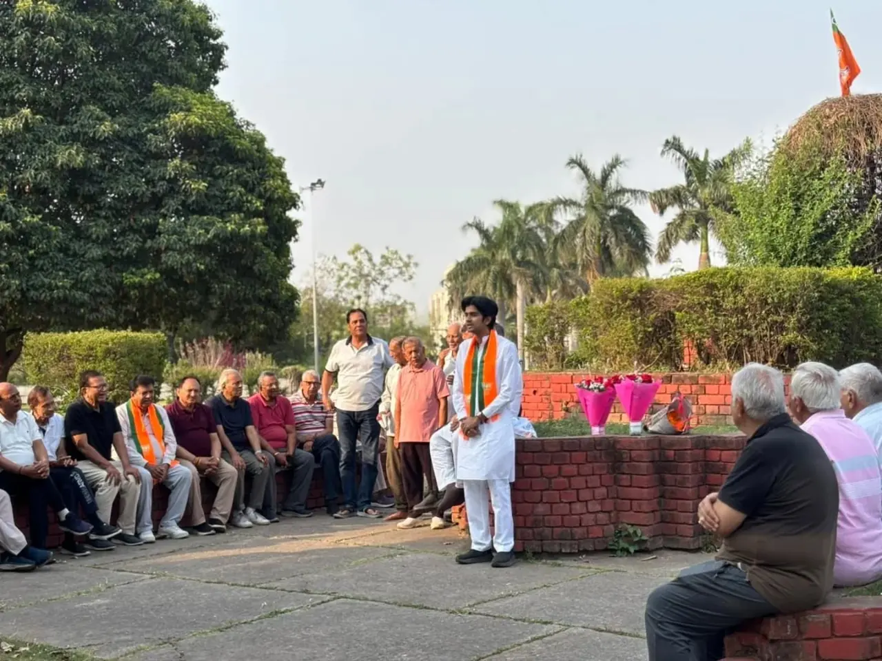 Parth Gupta Connects With Ward 6 Families Under Jan Aashirwad Abhiyan in Panchkula