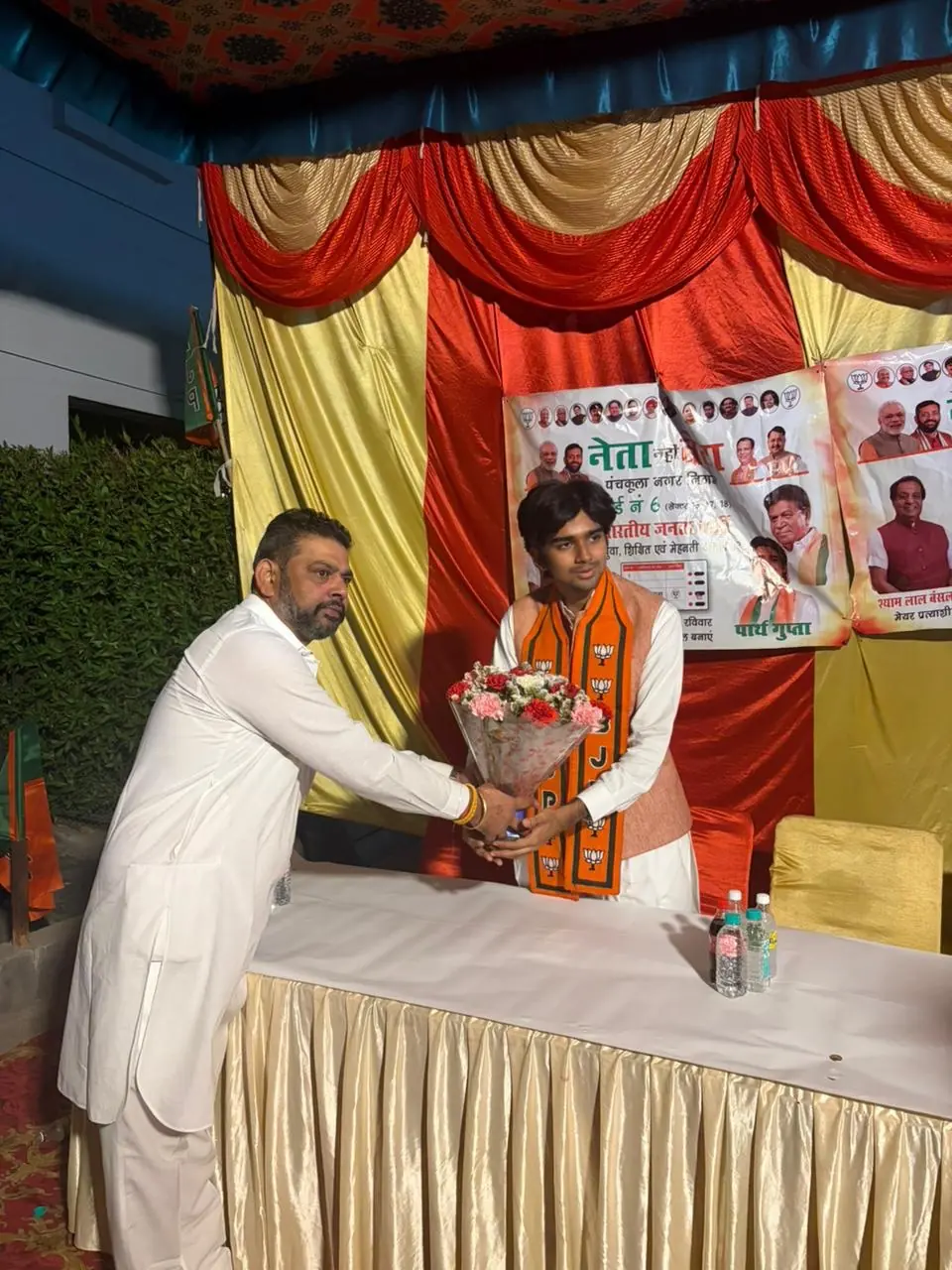 Parth Gupta Welcomed During Ward 6 Public Outreach in Panchkula — photo 3