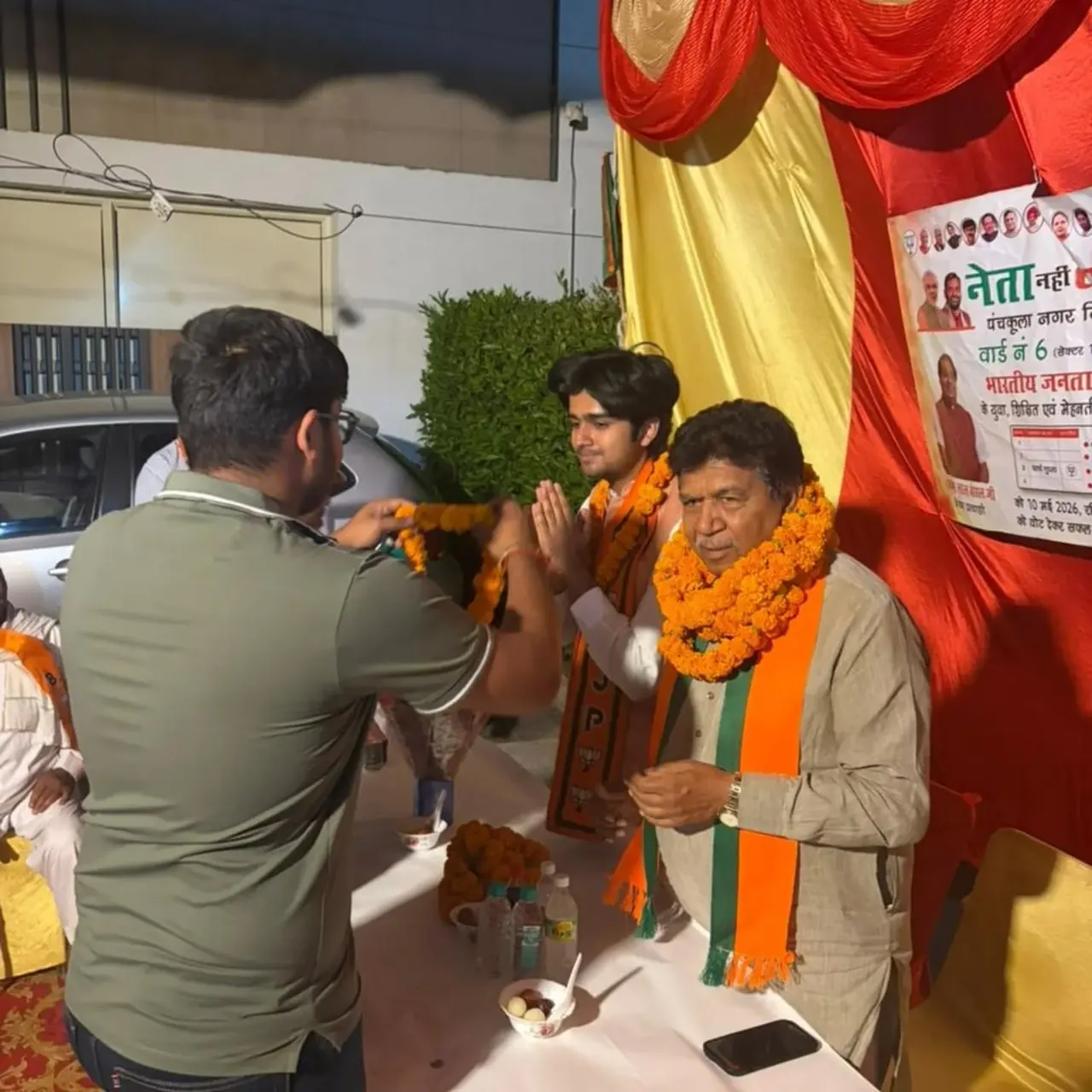 Parth Gupta Welcomed During Ward 6 Outreach Drive in Panchkula — photo 4