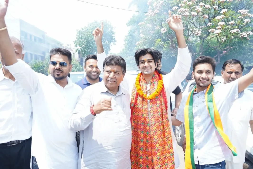 Parth Gupta Seeks Residents' Blessings After Ward 6 Win in Panchkula