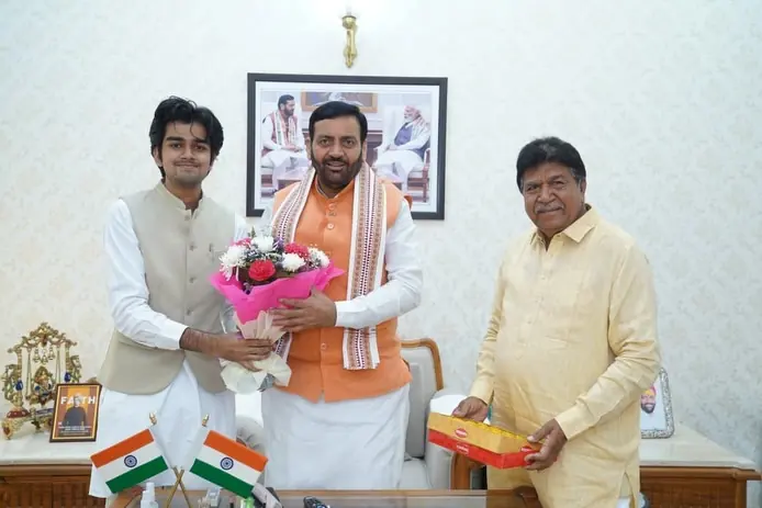 Parth Gupta Meets Haryana CM Nayab Singh Saini in Courtesy Visit