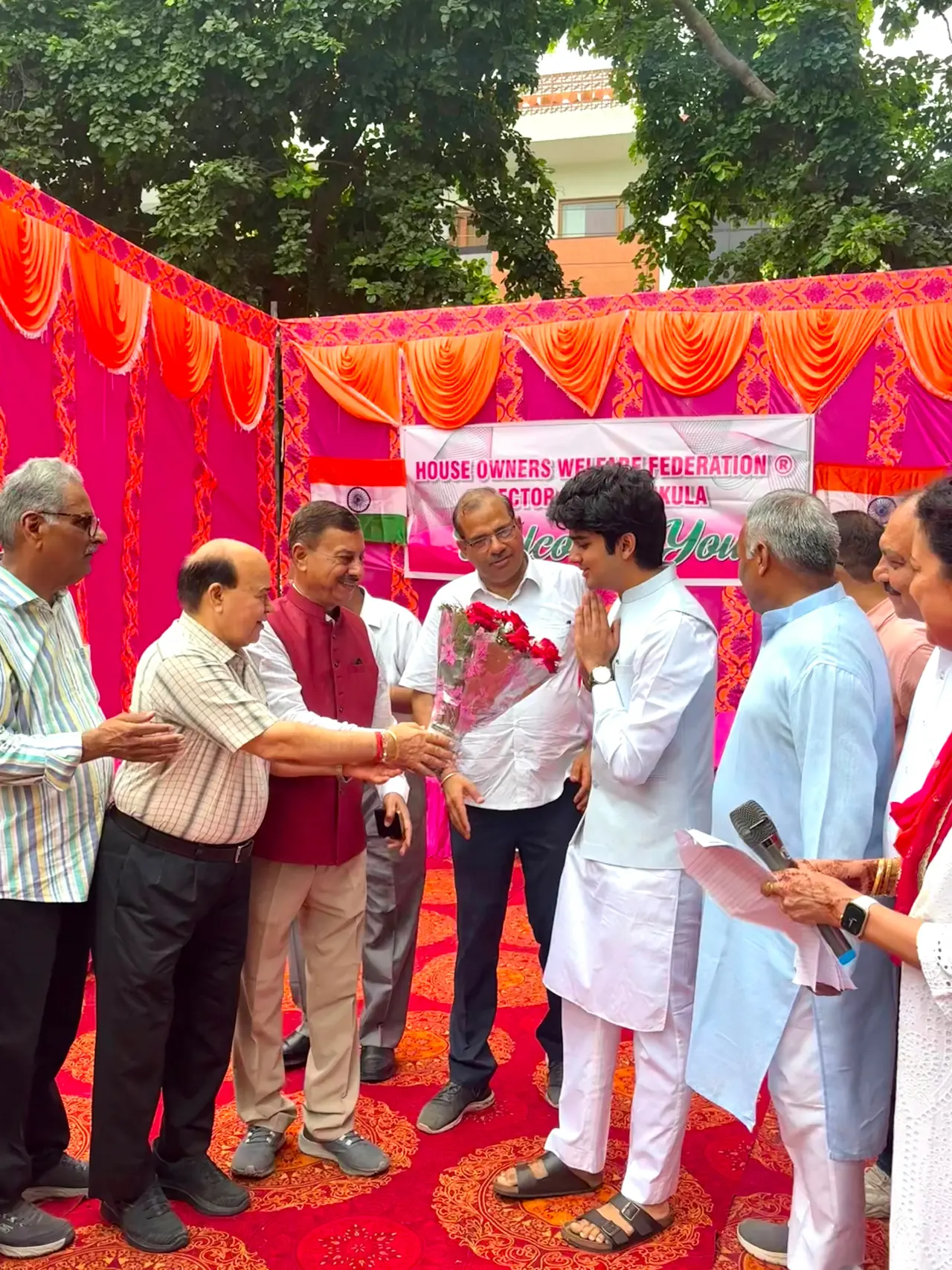 Councillor Parth Gupta Joins Ward 6 Independence Day Celebration in Sector 17, Panchkula